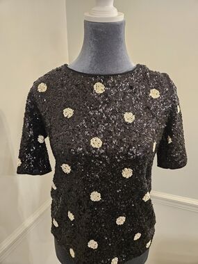 J. Crew Black Knit Top